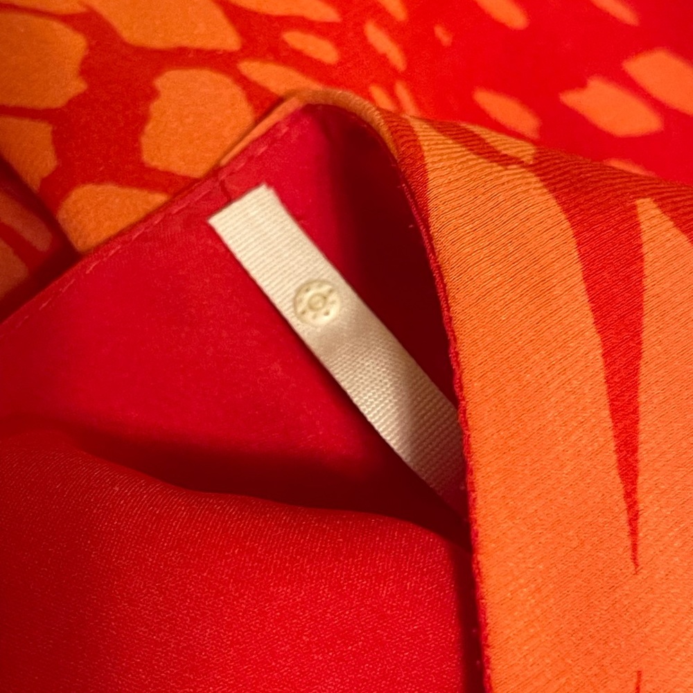 Shoshanna Silk Print Coral Red Pink Orange Sleeveless Mini Dress - Picture 9 of 10